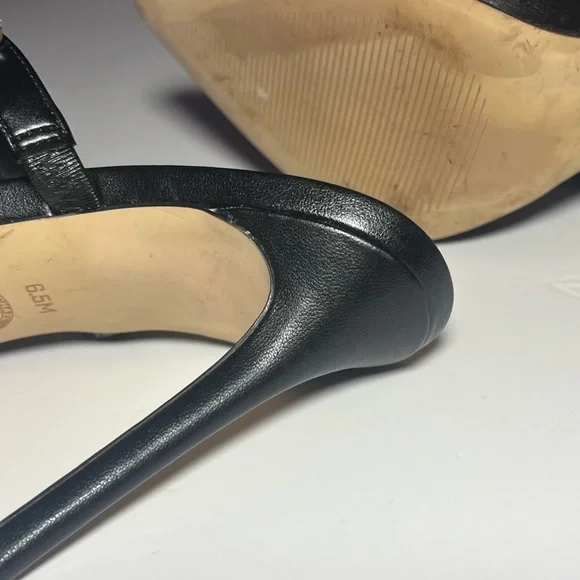 Michael Kors Black Heels with Crystal Accents - Picture 5 of 7